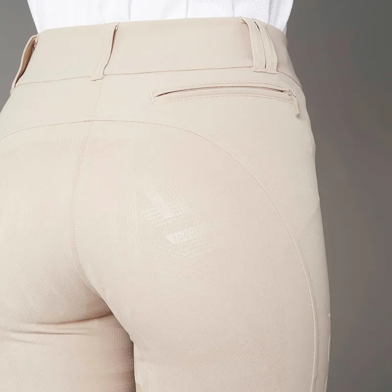 Toggi Flexi Full Grip Water Resistant Women's Competition Breeches - Mink-4