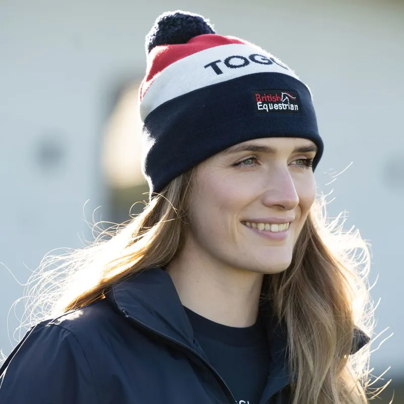 Toggi GBR Passy Unisex Pom Hat - Red/White/Blue-2