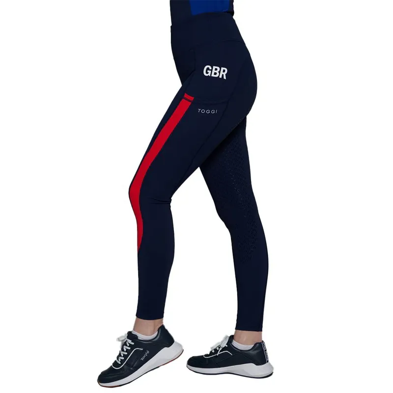 Toggi GBR Sculptor Full Grip Riding Women's Tights - Navy