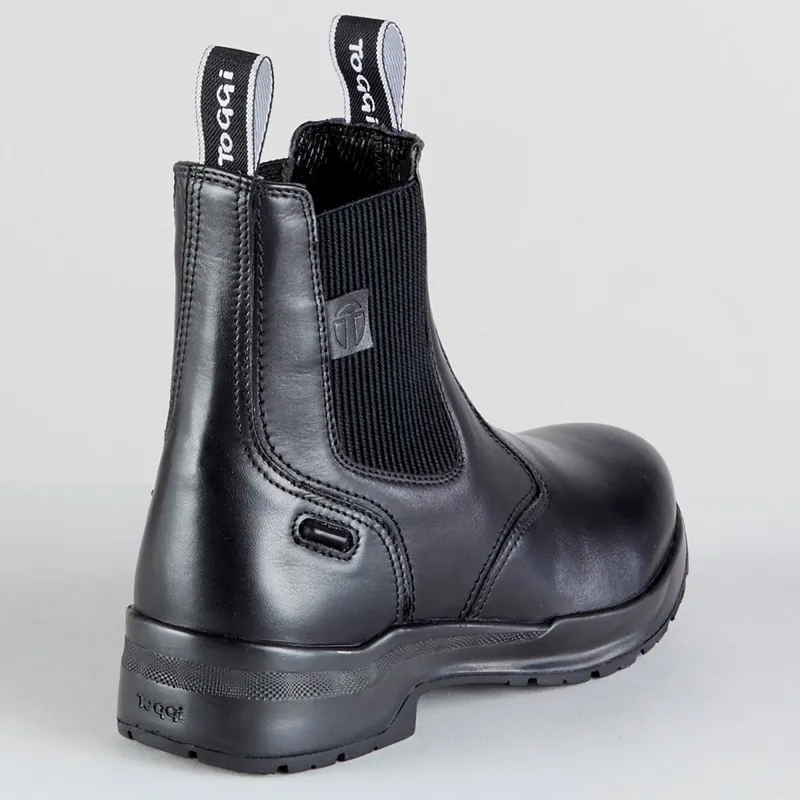 Toggi Barrington Adults Waterproof Paddock Boots - Black-3