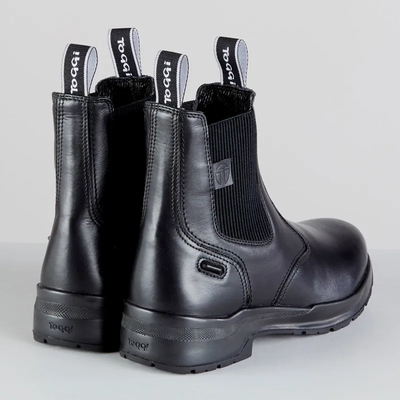 Toggi Barrington Adults Waterproof Paddock Boots - Black-2