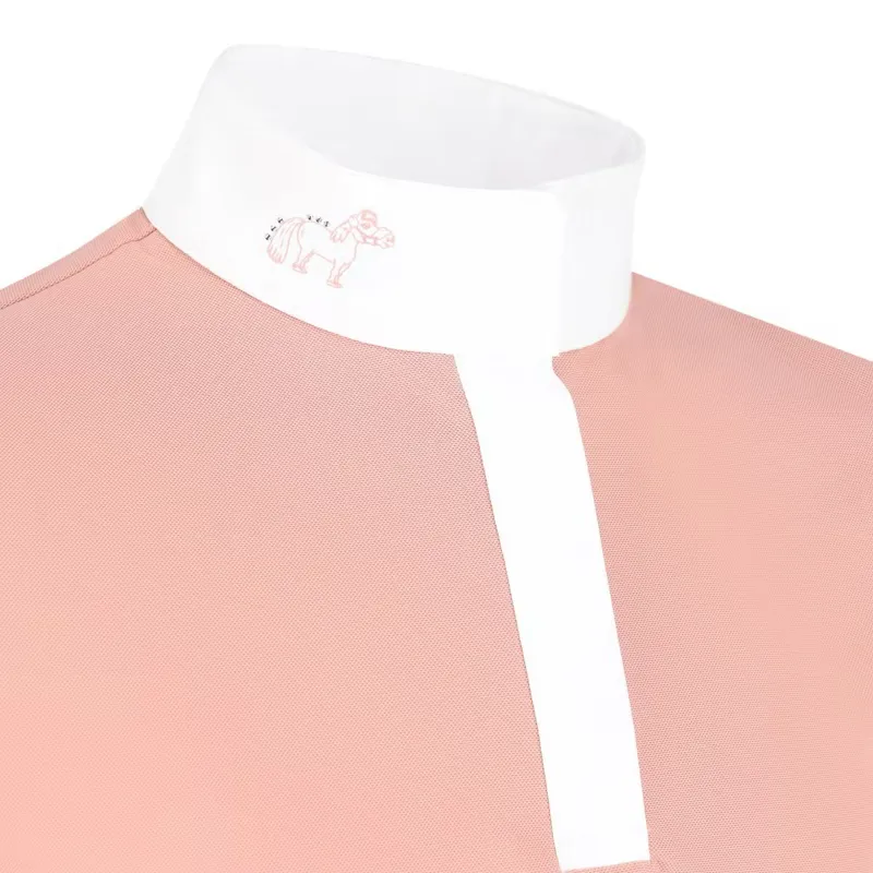 Kentucky Tokyo Junior Girls Short Sleeve Show Shirt - Old Rose-3