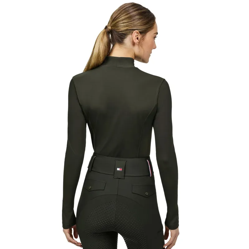 Tommy Hilfiger Ava Women's High Neck Base Layer - Pine-2