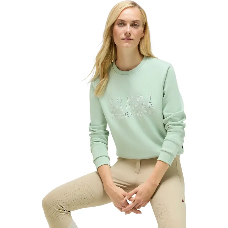 Tommy Hilfiger Belair Rhinestone Women's Sweatshirt - Belair Mint