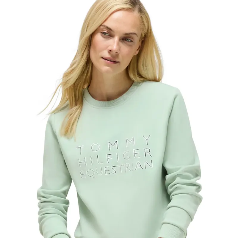Tommy Hilfiger Belair Rhinestone Women's Sweatshirt - Belair Mint-4