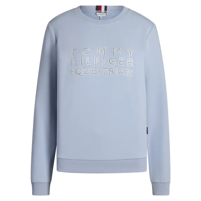 Tommy Hilfiger Belair Rhinestone Women's Sweatshirt - Sweet Blue-1
