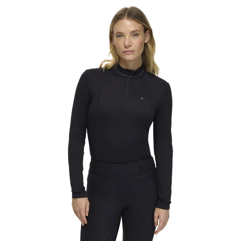 Tommy Hilfiger Cady Women's Rhinestone Training Top - Black