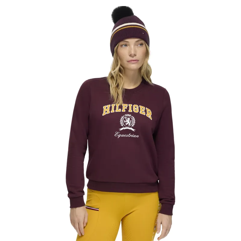 Tommy Hilfiger Campus Women's Sweatshirt - Deep Burgundy Pre-Order