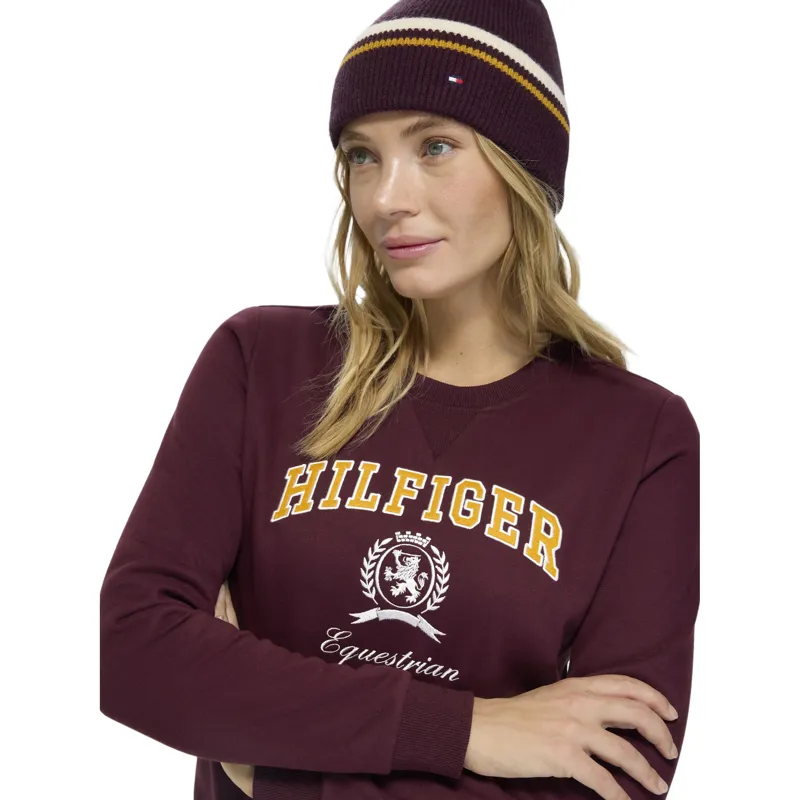 Tommy Hilfiger Campus Women's Sweatshirt - Deep Burgundy Pre-Order-2