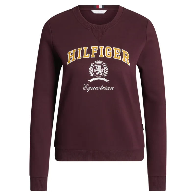 Tommy Hilfiger Campus Women's Sweatshirt - Deep Burgundy Pre-Order-1