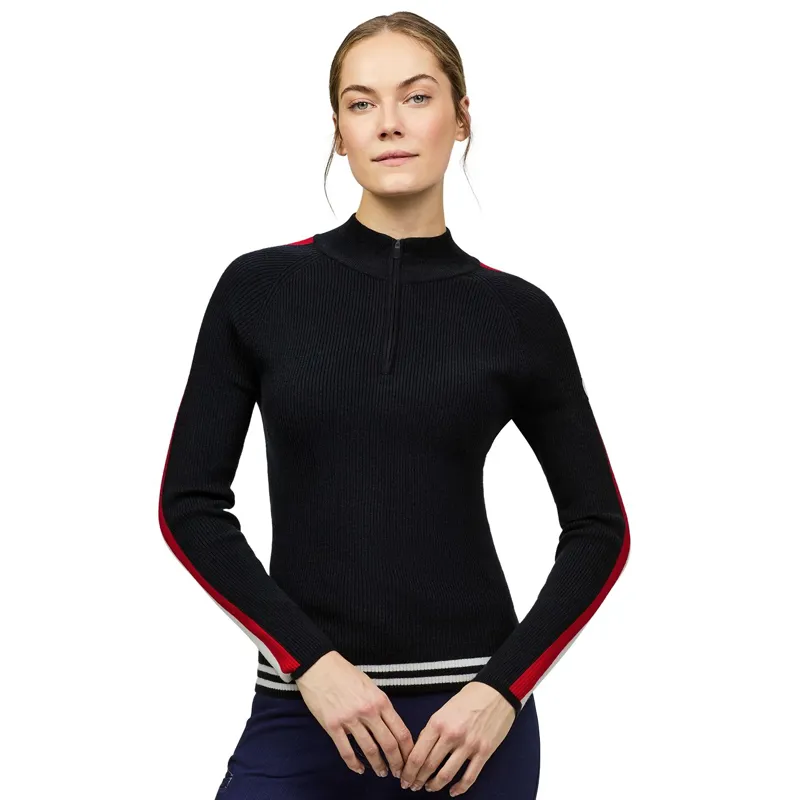 Tommy Hilfiger Carol Women's 1/4 Zip Riding Pullover - Desert Sky