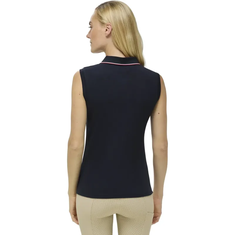 Tommy Hilfiger Cordova Womens Sleeveless Polo Shirt - Desert Sky-2