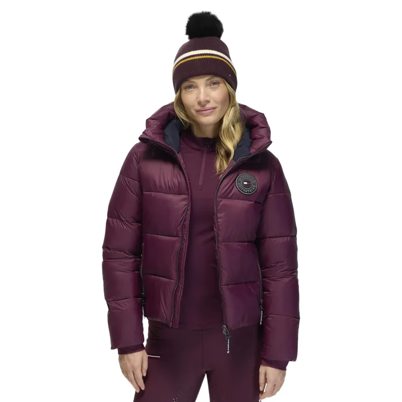 Tommy Hilfiger Dean Pompom Beanie - Deep Burgundy-1