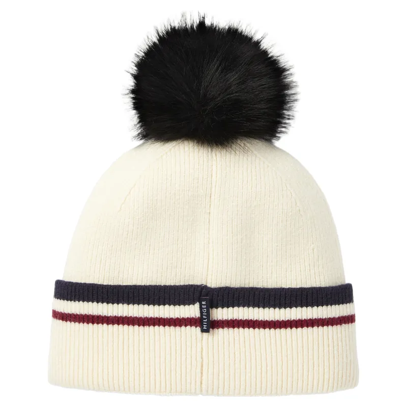 Tommy Hilfiger Dean Pompom Beanie - Ecru-2