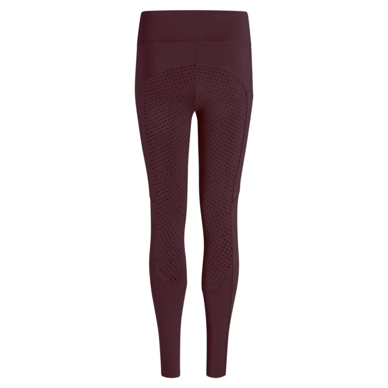Tommy Hilfiger Devon Junior Full Grip Riding Tights - Deep Burgundy Pre-Order-4