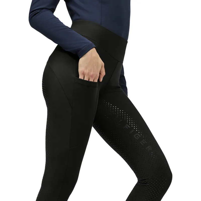 Tommy Hilfiger Elmira Women's Full Grip Riding Tights - Black-5