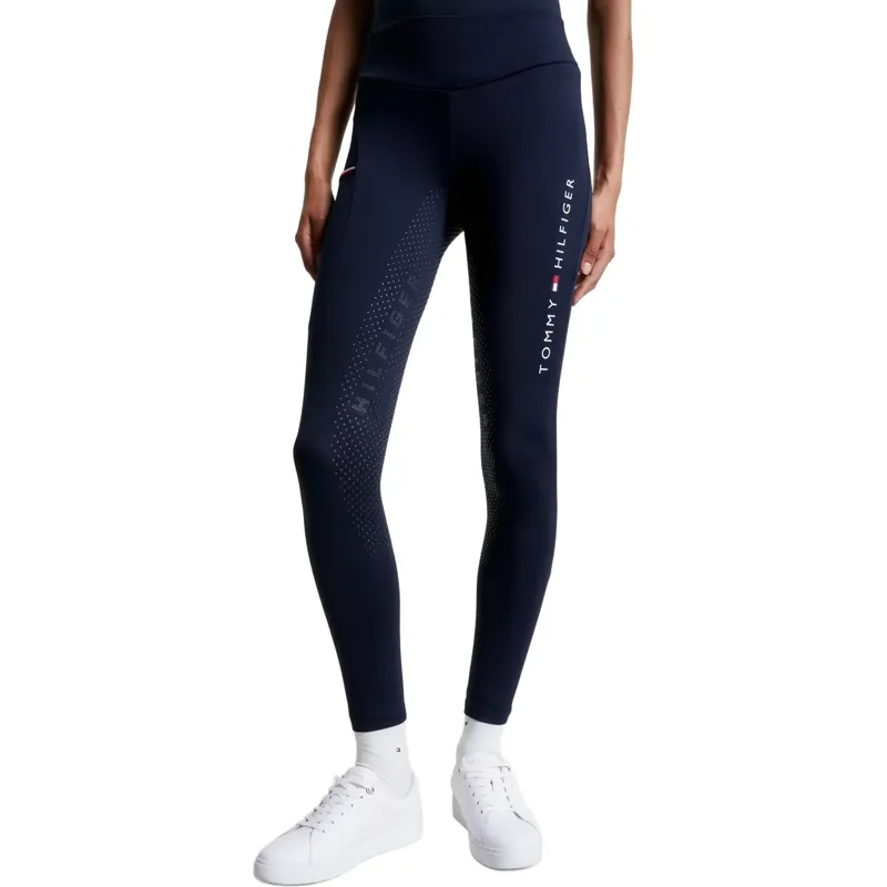 Tommy Hilfiger Elmira Full Grip Women's Riding Tights - Desert Sky