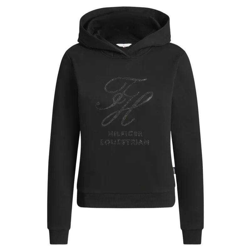 Tommy Hilfiger Estelle Women's Rhinestone Hoodie - Black-1