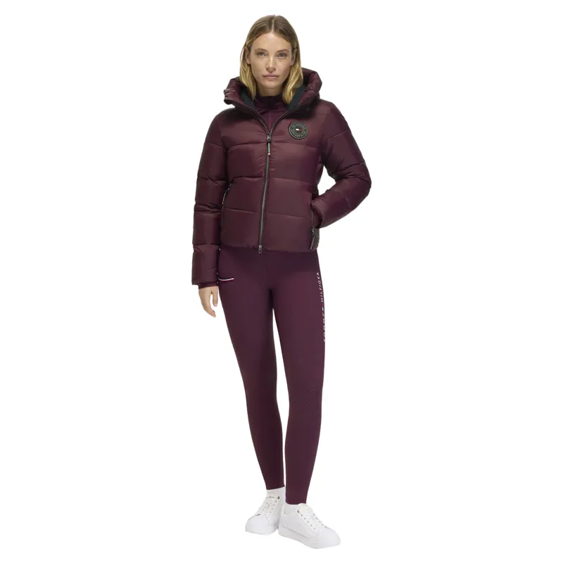 Tommy Hilfiger Glendale Women's Puffer Jacket - Deep Burgundy-3