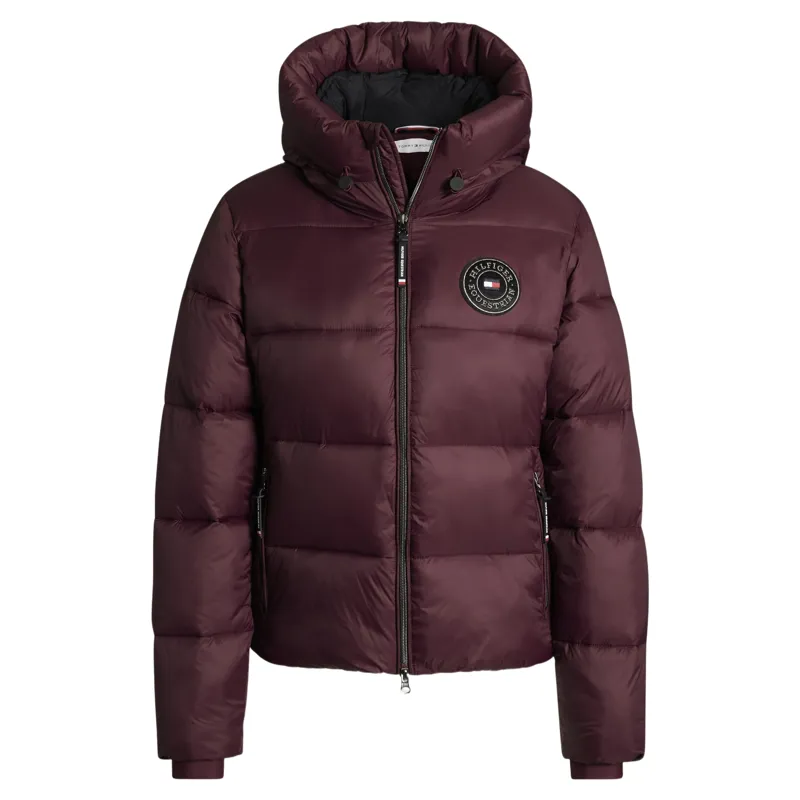 Tommy Hilfiger Glendale Women's Puffer Jacket - Deep Burgundy-2