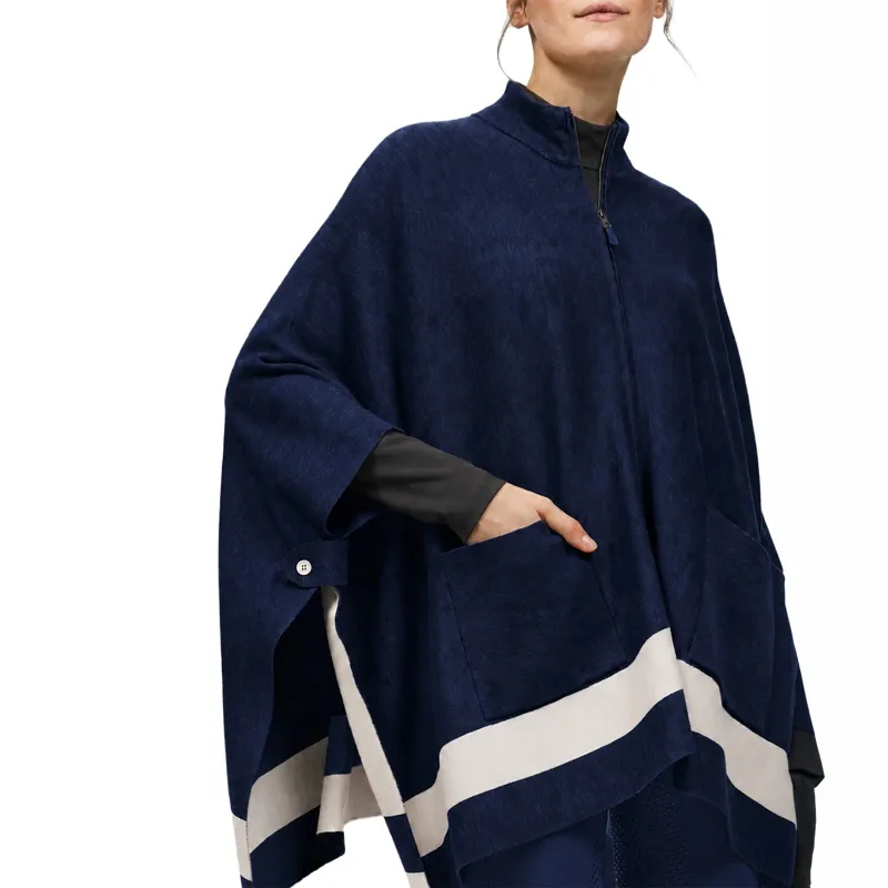 Tommy Hilfiger Greenwood Womens Knitted Cape - Desert Sky-3