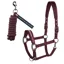 Tommy Hilfiger Yale Shine Halter and Lead Rope Set - Deep Burgundy