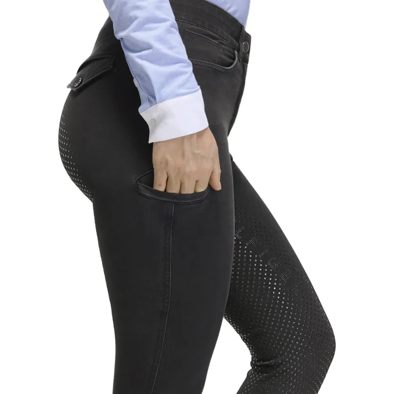 Tommy Hilfiger Hope Womens Full Grip Denim Breeches - Black-5