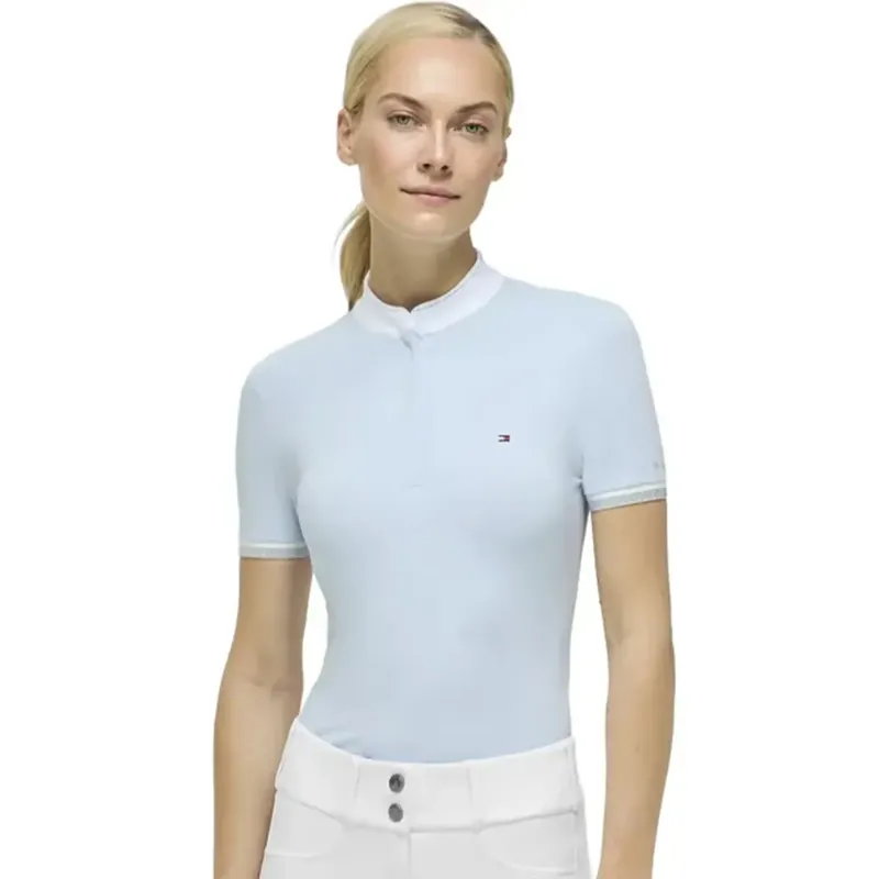 Tommy Hilfiger Linsay Women's Short Sleeve Show Shirt - Sweet Blue