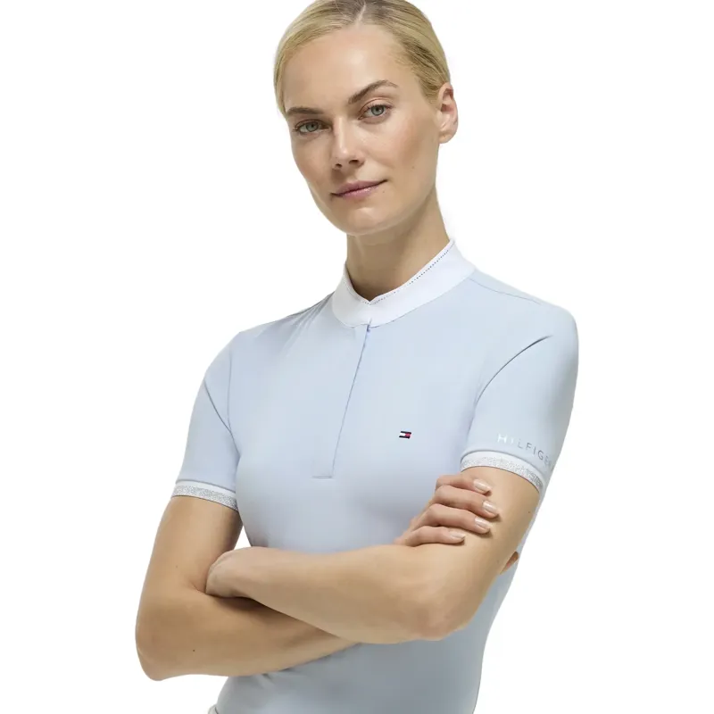 Tommy Hilfiger Linsay Women's Short Sleeve Show Shirt - Sweet Blue-3