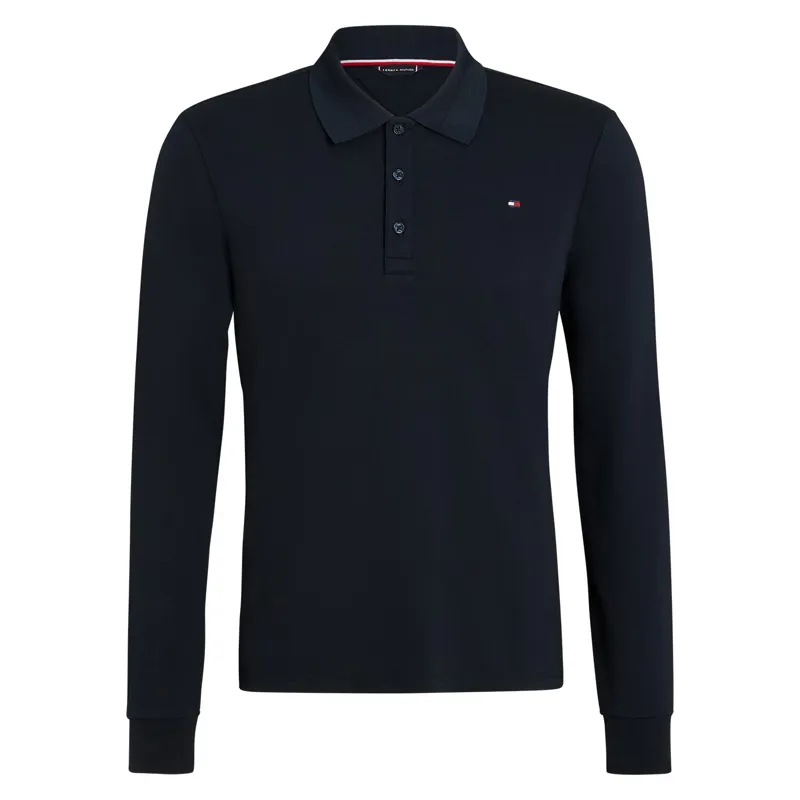 Tommy Hilfiger Erwin Mens Long Sleeve Polo Shirt - Desert Sky-1