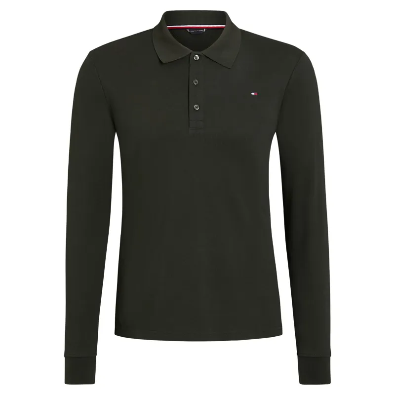 Tommy Hilfiger Erwin Men's Long Sleeve Polo Shirt - Pine-1