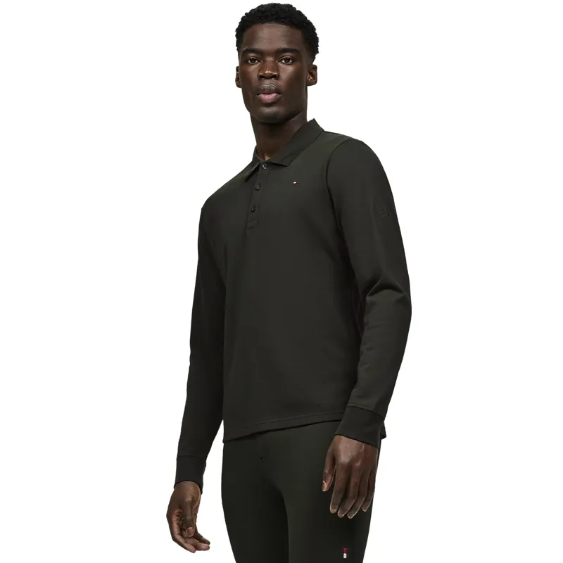Tommy Hilfiger Erwin Men's Long Sleeve Polo Shirt - Pine