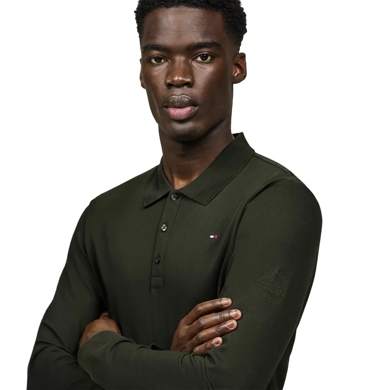 Tommy Hilfiger Erwin Men's Long Sleeve Polo Shirt - Pine-3