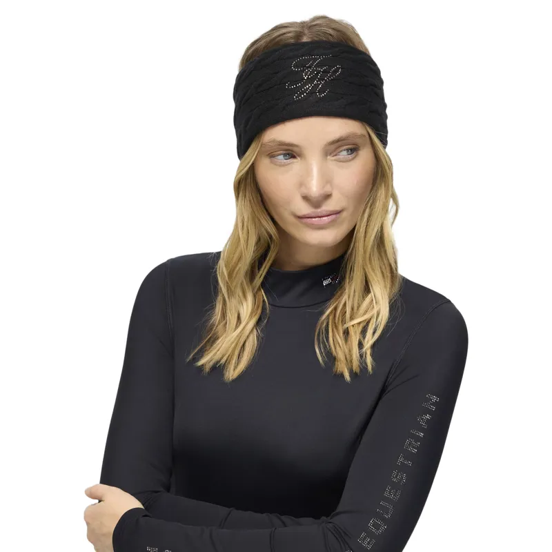 Tommy Hilfiger Maggie Women's Rhinestone Headband - Black-2