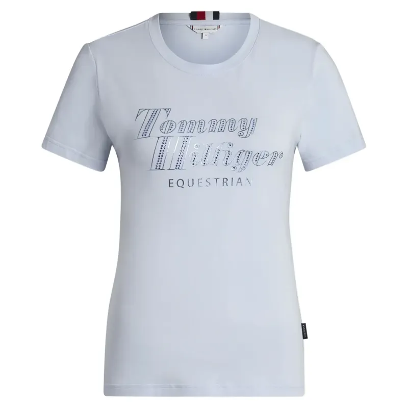Tommy Hilfiger Malibu Rhinestone Women's T-Shirt - Sweet Blue-2