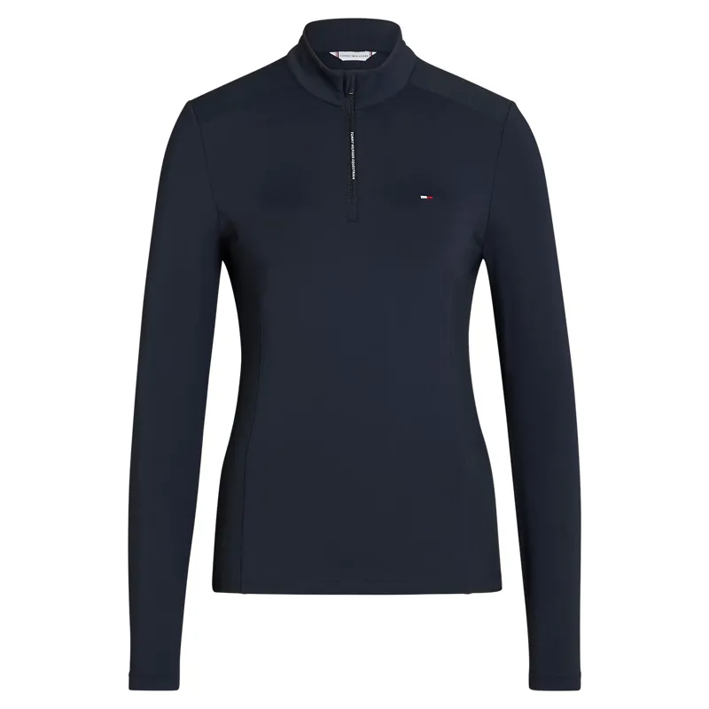 Tommy Hilfiger Milo Women's 1/4 Zip Base Layer - Desert Sky-3