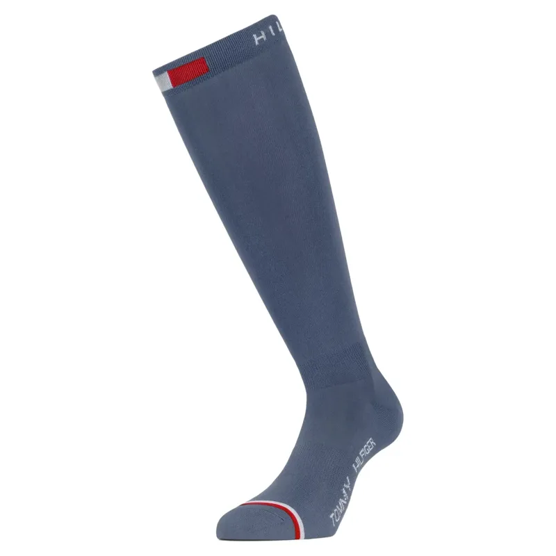 Tommy Hilfiger Newburgh Tall Riding Socks - Faded Indigo-1
