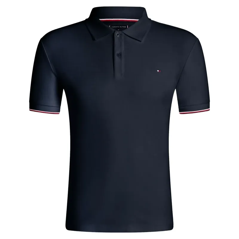 Tommy Hilfiger Pique Men's Polo Shirt - Desert Sky-3