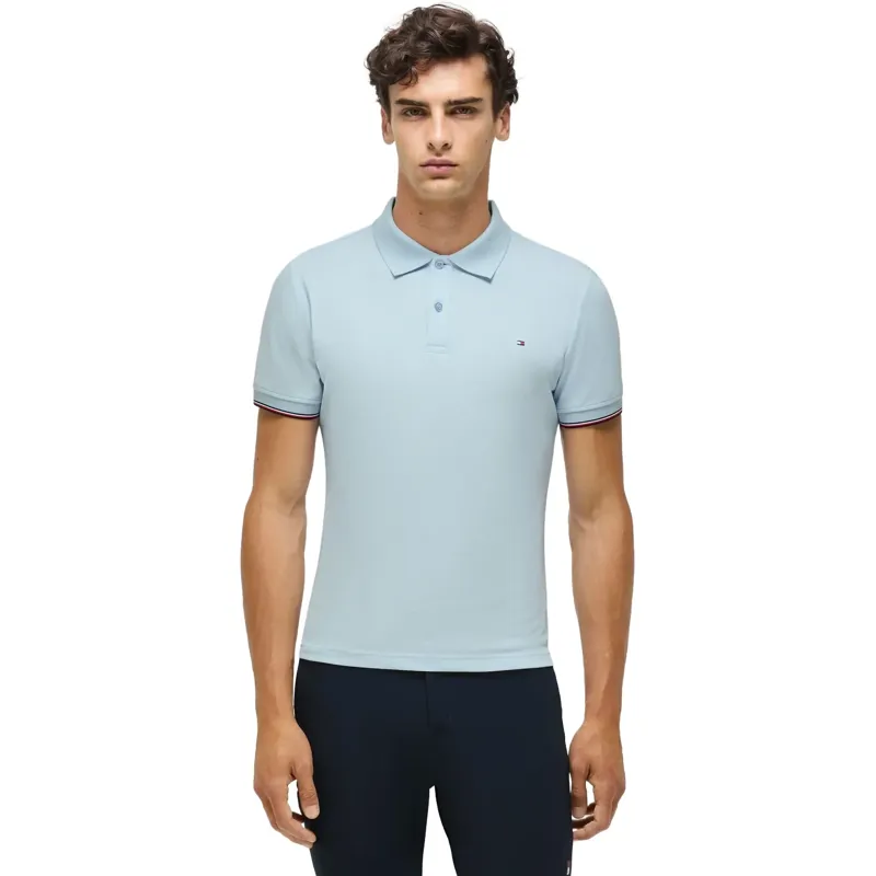 Tommy Hilfiger Pique Men's Polo Shirt - Sweet Blue-1
