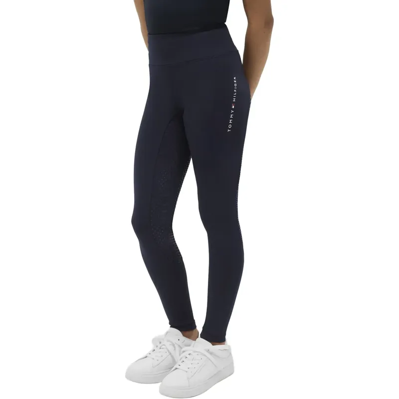 Tommy Hilfiger Devon Youth Full Grip Riding Tights - Desert Sky