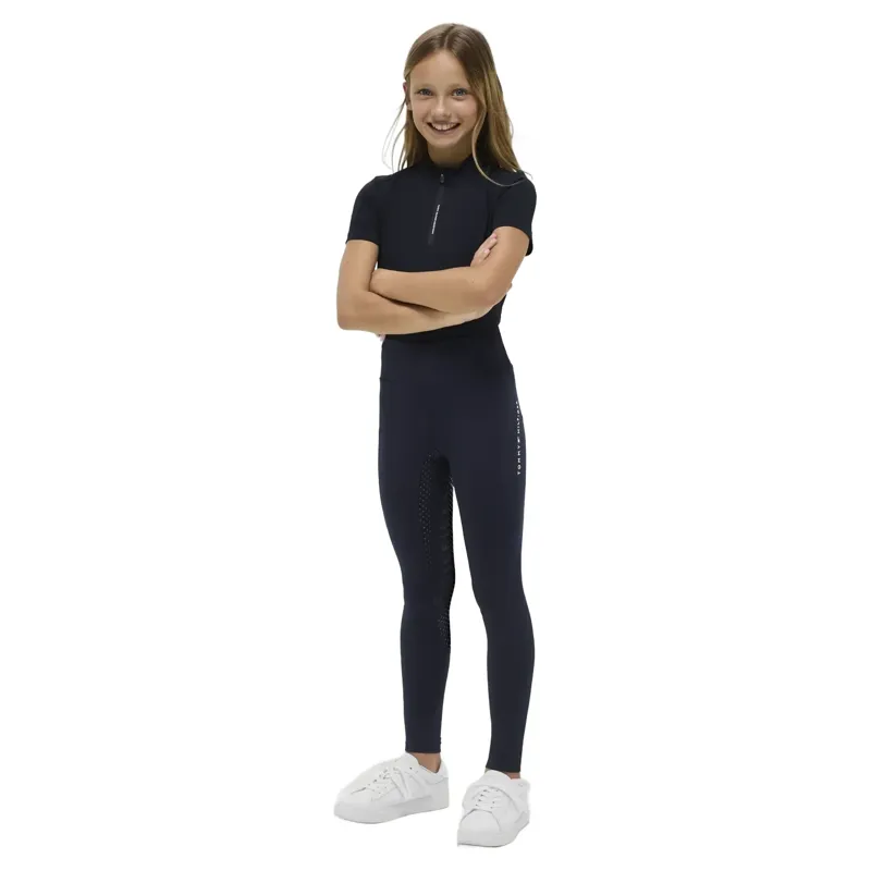 Tommy Hilfiger Devon Youth Full Grip Riding Tights - Desert Sky-2
