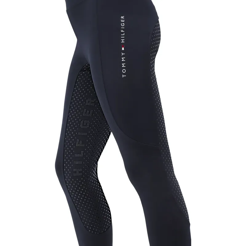 Tommy Hilfiger Devon Youth Full Grip Riding Tights - Desert Sky-5