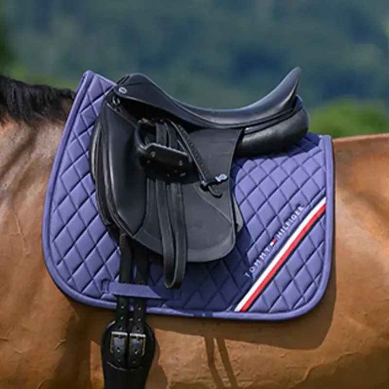 Tommy Hilfiger Stanford Dressage Saddle Pad - Faded Indigo-2