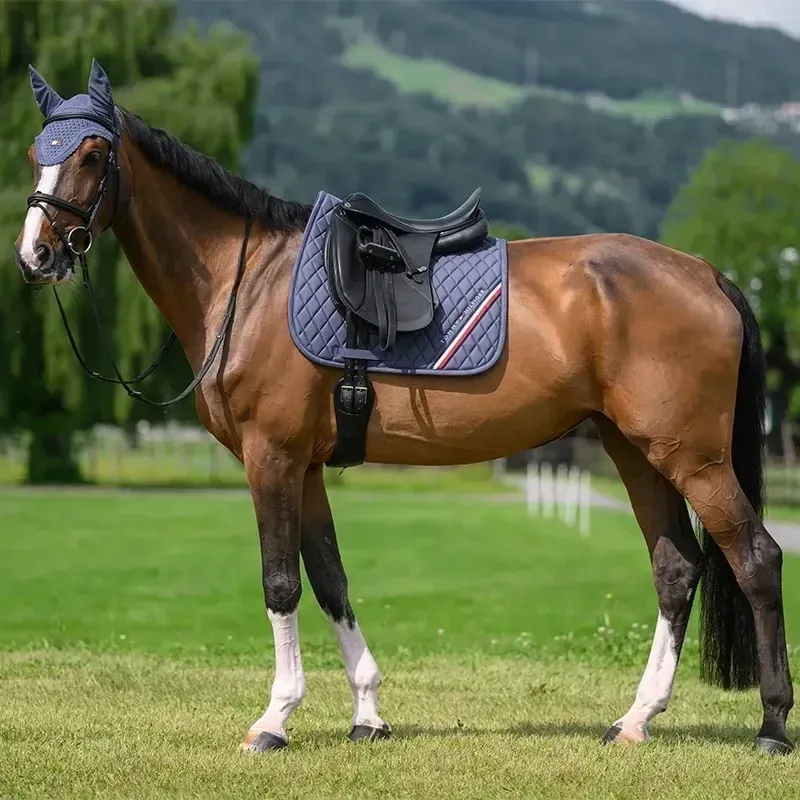Tommy Hilfiger Stanford Dressage Saddle Pad - Faded Indigo-6