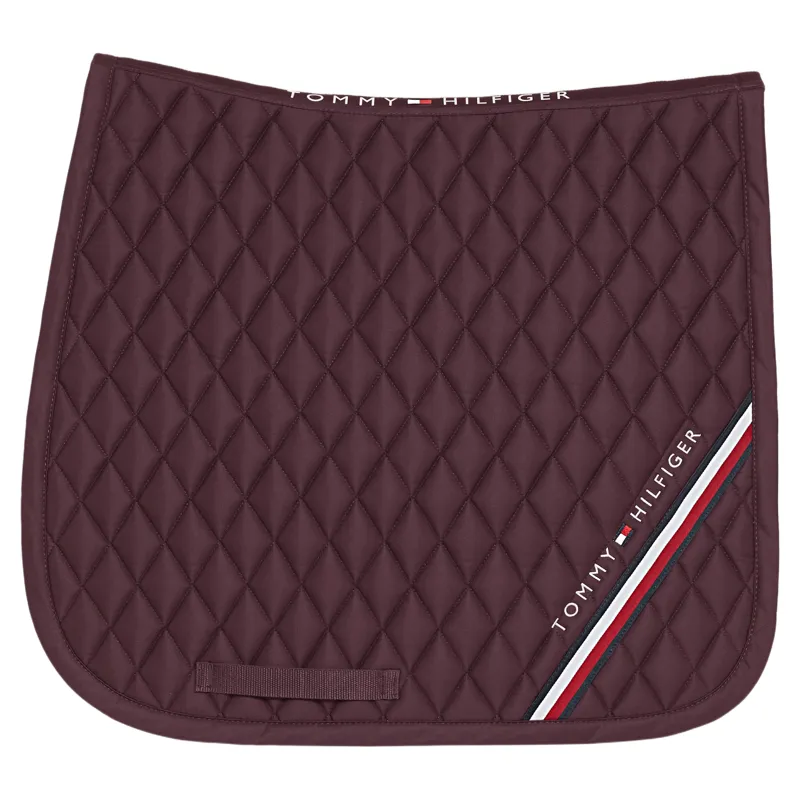 Tommy Hilfiger Stanford Dressage Saddle Pad - Deep Burgundy Pre-Order-1