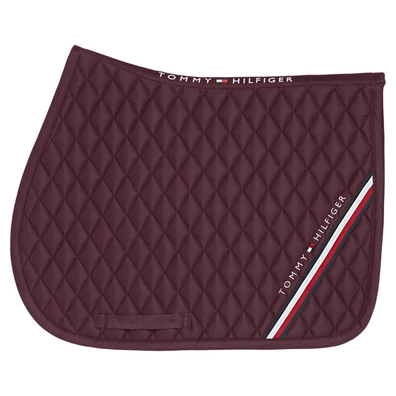 Tommy Hilfiger Stanford Jump Saddle Pad - Deep Burgundy Pre-Order-2