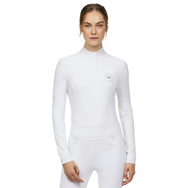 Tommy Hilfiger Taylor Women's Rhinestone Show Shirt - Optic White