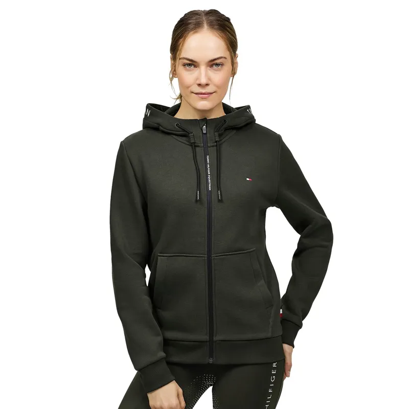 Tommy Hilfiger Union Unisex Zip-Up Hoodie - Pine-1