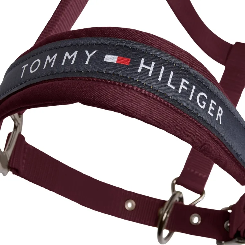 Tommy Hilfiger Yale Halter and Lead Rope Set-Deep Burgundy-10