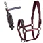 Tommy Hilfiger Yale Halter and Lead Rope Set-Deep Burgundy